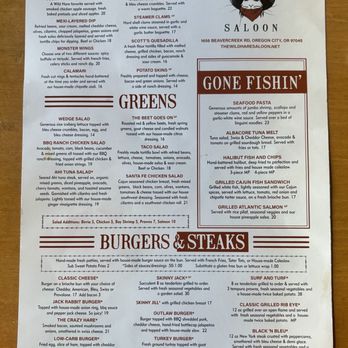 The Wild Hare Saloon - Menu - New American Near Me - Oregon City, Oregon The Wild Hare Saloon - Menu - New American Near Me - Oregon City, Oregon