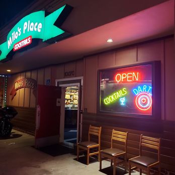 Milo's Place - a neon sign for a restaurant - Bars Near Me - Whittier, California