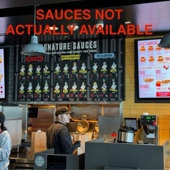 Chicken Guy! - Fake sauce menu - Chicken Shop Near Me - Los Angeles, California