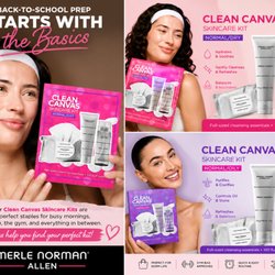 Merle Norman Cosmetics, Wigs and Boutique - Back-to-school prep starts with healthy skin. Merle Norman Clean Canvas Skincare Kits make it easy to maintain a fresh, glowi...