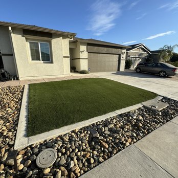 Outdoor Landscape Design - Turf and rocks, super good quality very affordable - Masonry/Concrete Near Me