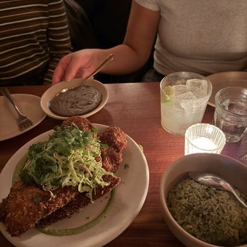 Hellbender - Chicken Milanesa with green rice - Mexican Near Me - Ridgewood, New York Hellbender - Chicken Milanesa with green rice - Mexican Near Me - Ridgewood, New York