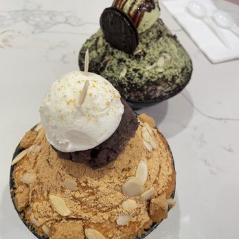Snowies Bingsu - Injoelmi and Matcha Oreo size small - Desserts Near Me - Mississauga, Ontario Snowies Bingsu - Injoelmi and Matcha Oreo size small - Desserts Near Me - Mississauga, Ontario