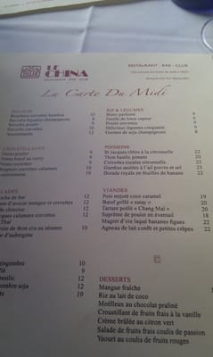 Menu photo 2 Le China Paris, 75 Menu photo 2 Le China Paris, 75