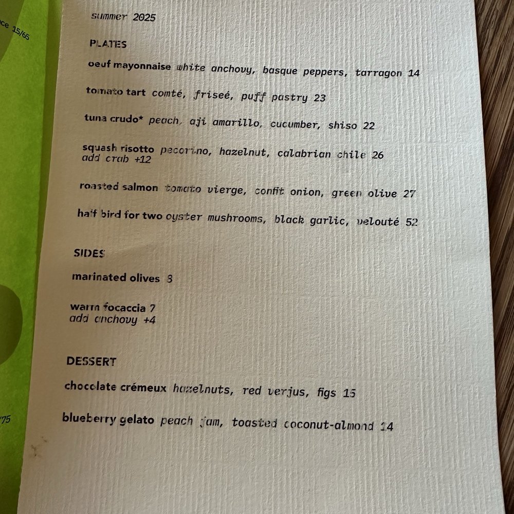 Menu Menu