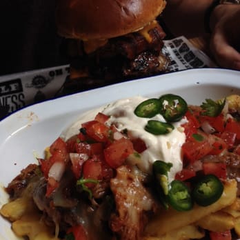 Red's True Barbecue - pitt burger & swine fries (2015) - Barbeque Near Me - Manchester, XGM