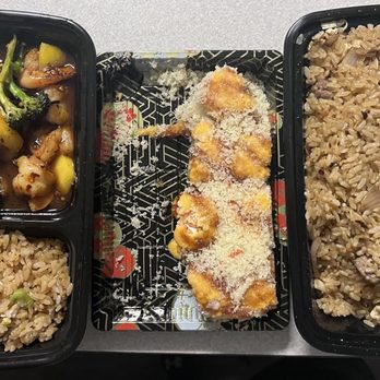 Thai N Sushi - Mango shrimp, steak fried rice, angry dragon roll - Sushi Bars Near Me - Denison, Texas