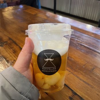 Kopifellas - Lychee Green Tea - Coffee & Tea Near Me - New York, New York Kopifellas - Lychee Green Tea - Coffee & Tea Near Me - New York, New York