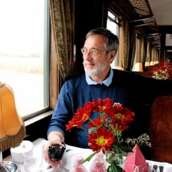 The Society of International Railway Travelers - Founder Owen Hardy on one of our World's Top 25 Trains, the Danube Express