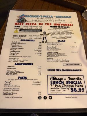 Menu photo 1 Pequod's Pizza Chicago, IL Menu photo 1 Pequod's Pizza Chicago, IL