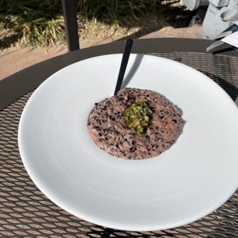 Carson Kitchen - Black rice and oxtail risotto - New American Near Me - Las Vegas, Nevada Carson Kitchen - Black rice and oxtail risotto - New American Near Me - Las Vegas, Nevada