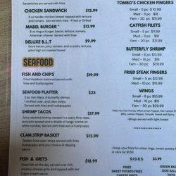 Menu side 2 as of 5/2026