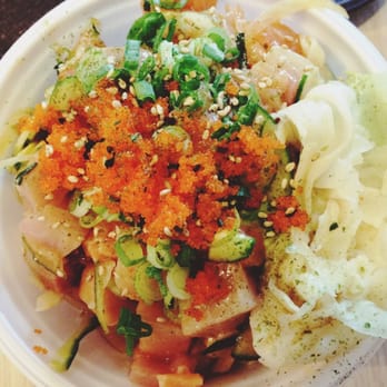 PokiNometry - Medium with brown rice, salmon, yellowtail, and albacore! - Japanese Near Me - Anaheim, California PokiNometry - Medium with brown rice, salmon, yellowtail, and albacore! - Japanese Near Me - Anaheim, California