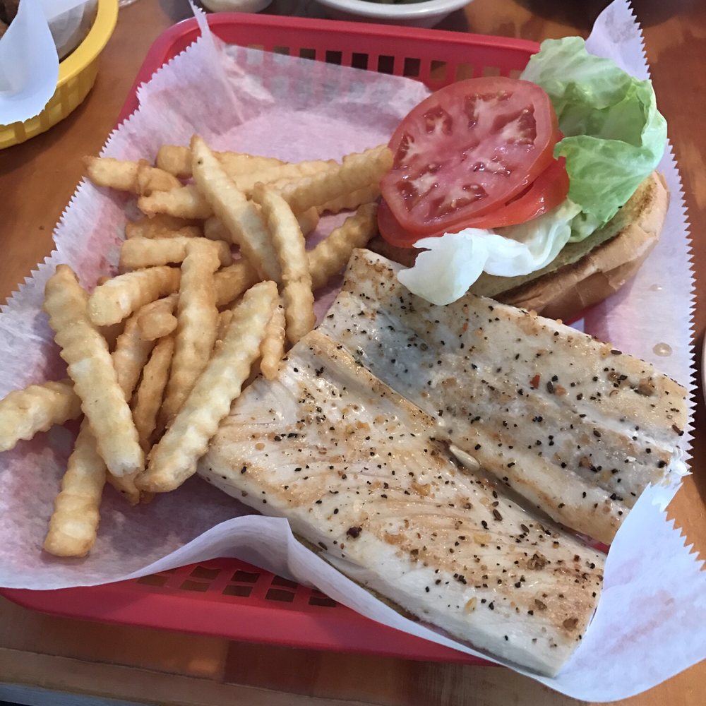 Clawdaddy's Bar And Grill - Mahi sandwich - New American Near Me - Crystal River, Florida Clawdaddy's Bar And Grill - Mahi sandwich - New American Near Me - Crystal River, Florida