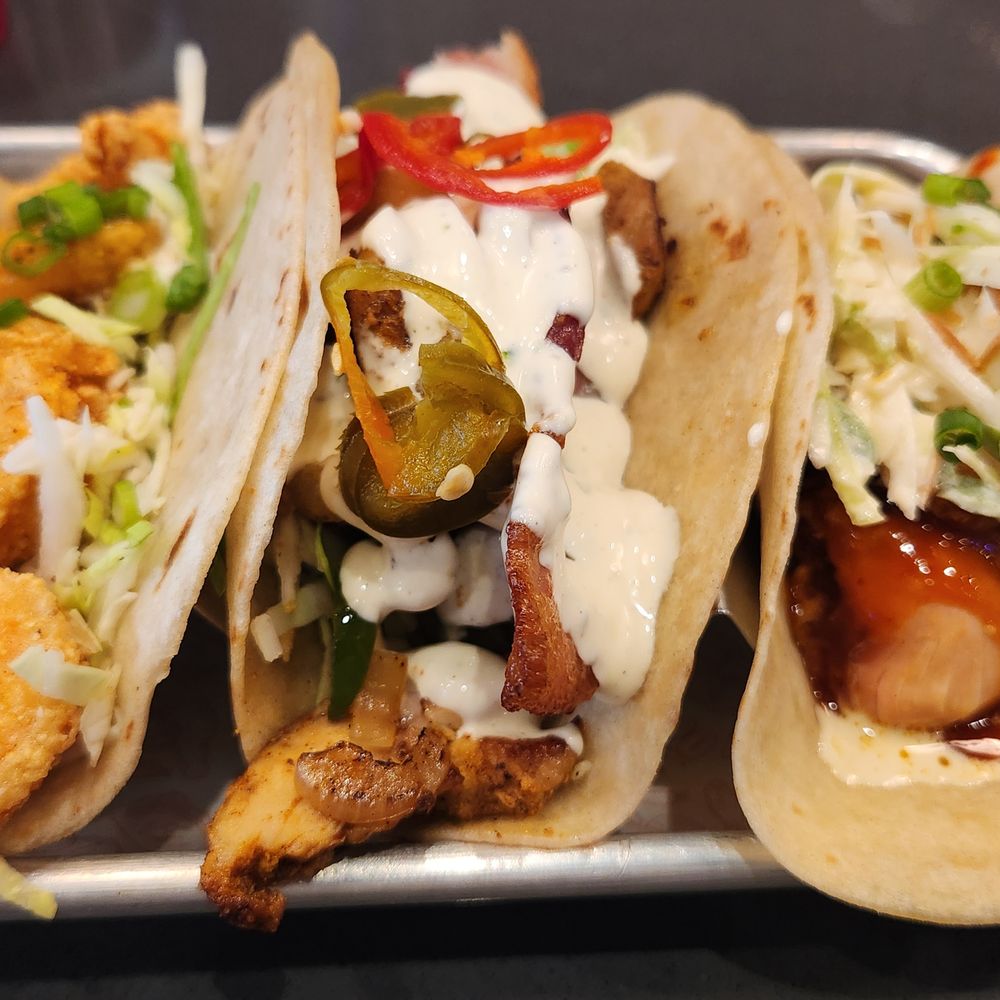 Hi-Lo Taco - Crispy shrimp, chicken bacon ranch, and BBQ chicken tacos - Tacos Near Me - Philadelphia, Pennsylvania Hi-Lo Taco - Crispy shrimp, chicken bacon ranch, and BBQ chicken tacos - Tacos Near Me - Philadelphia, Pennsylvania