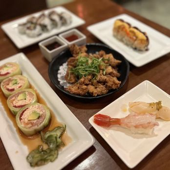 EAT'S SUSHI - CUCUMBER WRAP SEARED JUMBO SCALLOP SUSHI BABY LOBSTER(CRAWFISH) ROLL SWEET SHRIMP SUSHI - Sushi Bars Near Me - Costa Mesa, California EAT'S SUSHI - CUCUMBER WRAP SEARED JUMBO SCALLOP SUSHI BABY LOBSTER(CRAWFISH) ROLL SWEET SHRIMP SUSHI - Sushi Bars Near Me - Costa Mesa, California