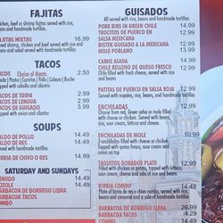 Part of the menu