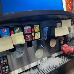 All of the sodas didn't have any CO2 and they didn't want to refund me to my card.