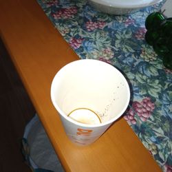 Dunkin' - I thought it tasted bad so I poured it out...eek
