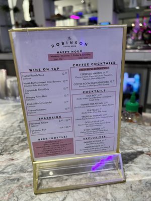 Menu photo 4 The Robinson Cocktail Lounge Orlando, FL Menu photo 4 The Robinson Cocktail Lounge Orlando, FL
