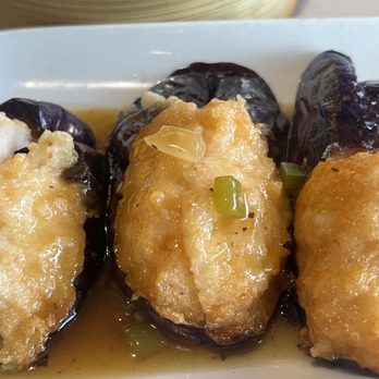 Pink Pearl Chinese Restaurant - Shrimp with egg plant - Seafood Near Me - Vancouver, British Columbia