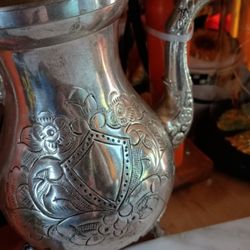Prairie Dog Antiques - Sliver tea pot lamp