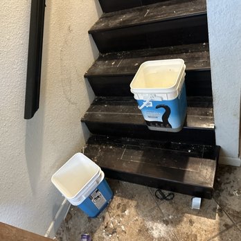 Veteran Air - My stairwell because of the leaking from there improper installation - Heating & Air Conditioning/HVAC Near Me - Garden Ridge, Texas