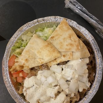 The Halal Guys - Combo (Chicken and Gyro) Platter - Halal Near Me - Aurora, Colorado