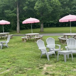 Sprinkles on Top - Outdoor seating area.