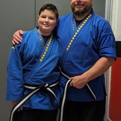UpLevel Martial Arts- Fort Mill - "Age Defying Health" means I can regain lost flexibility & strength and mitigate injuries thereby doing more with my son.