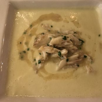 Fat Canary - Leek soup with crab - New American Near Me - Williamsburg, Virginia