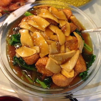 Original Triple Crown Restaurant - King Mushroom with fried tofu - Chinese Near Me - Chicago, Illinois Original Triple Crown Restaurant - King Mushroom with fried tofu - Chinese Near Me - Chicago, Illinois