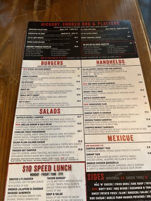 Menu photo 2 Mac's Speed Shop Matthews, NC