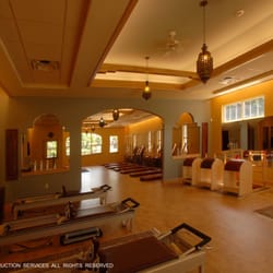 The Pilates Principle - The interior of the Piltates studio.  A fully-equipped studio with authentic Pilates apparatus.