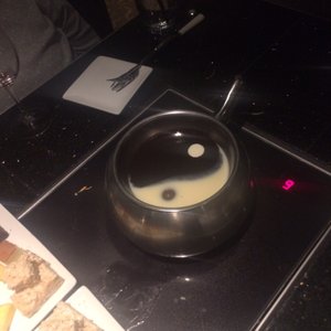 Photo of The Melting Pot - Appleton, WI, United States. Yin and Yang chocolate fondue