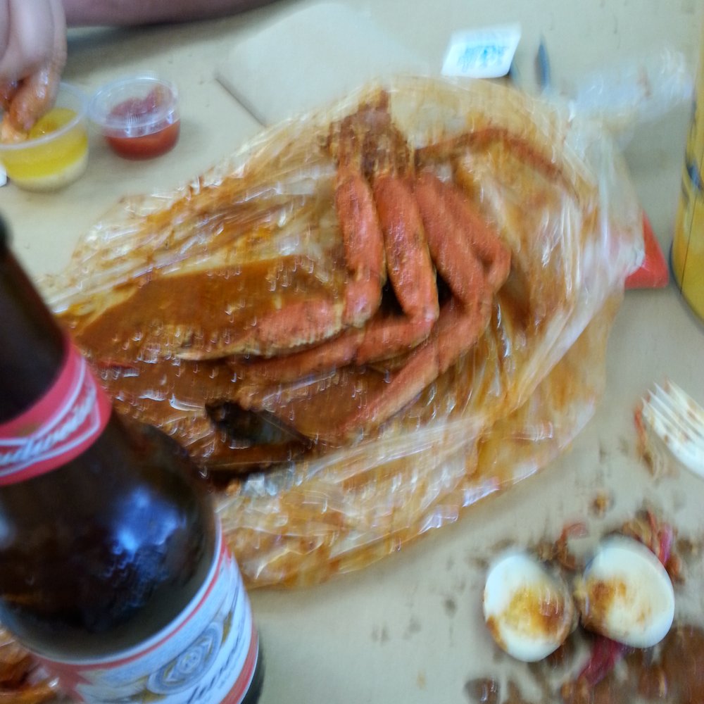 Who can finish the crab legs? Who can finish the crab legs?