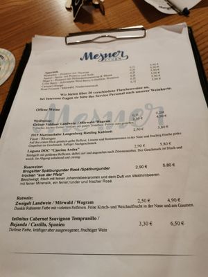 Menu photo 1 Mesner Stub'n Prien, BY