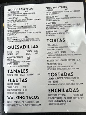 Menu photo 2 Boss Man Tacos Highland, IN