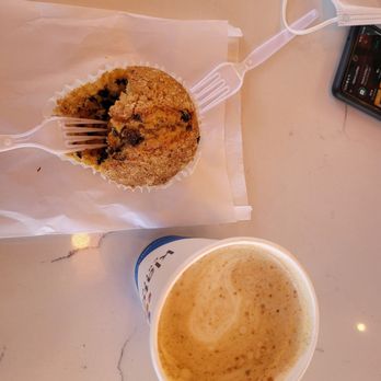 Klatch Coffee - Pumpkin latte and muffin - Coffee & Tea Near Me - Chino Hills, California