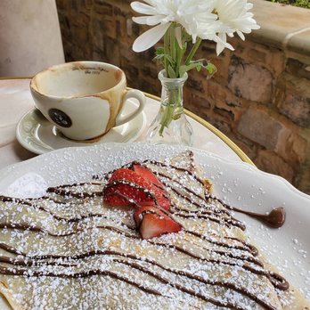 Café Intermezzo - Avalon - Nutella-Strawberry Crêpe $9 - Coffee & Tea Near Me - Alpharetta, Georgia Café Intermezzo - Avalon - Nutella-Strawberry Crêpe $9 - Coffee & Tea Near Me - Alpharetta, Georgia