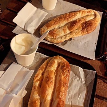 Dea An Authentic Eatery - two baguets on trays - Modern European Near Me - Bronx, New York