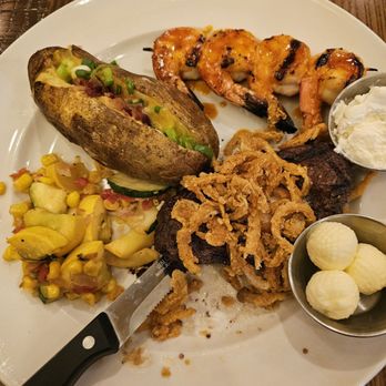 The Ranch House - Sirloin, baked potato, grilled shrimp - American Near Me - Santa Fe, New Mexico The Ranch House - Sirloin, baked potato, grilled shrimp - American Near Me - Santa Fe, New Mexico