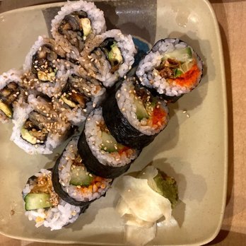 Oishii - Soft shell crab roll, eel roll - Sushi Bars Near Me - Houston, Texas