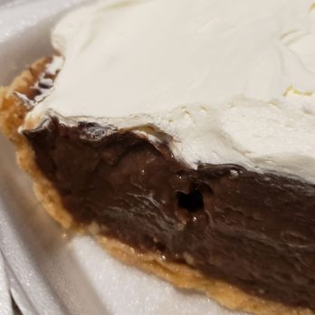 Burton's Cafe - Homemade chocolate pie ....always get pie - American Near Me - Whittington, Illinois