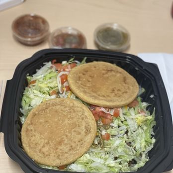 Los Tres Hermanos Express - Gordita de asada I asked for extra lettuce, it needed more cheese but very yummy. - Mexican Near Me - Sylmar, California Los Tres Hermanos Express - Gordita de asada I asked for extra lettuce, it needed more cheese but very yummy. - Mexican Near Me - Sylmar, California