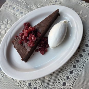 Fet-Fisk - dark chocolate torte with ligonberries - Desserts Near Me - Pittsburgh, Pennsylvania Fet-Fisk - dark chocolate torte with ligonberries - Desserts Near Me - Pittsburgh, Pennsylvania