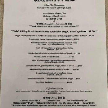 Rock Inn Restaurant - a menu for breakfast - Soul Food Near Me - Palmetto, Florida Rock Inn Restaurant - a menu for breakfast - Soul Food Near Me - Palmetto, Florida