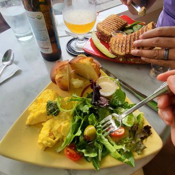 Raintree Bakery Coffeehouse - Scrambled eggs, salad, muffin meal... can also get meat options instead of salad. - Bakeries Near Me - Honolulu, Hawaii Raintree Bakery Coffeehouse - Scrambled eggs, salad, muffin meal... can also get meat options instead of salad. - Bakeries Near Me - Honolulu, Hawaii