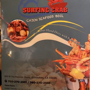 Surfing Crab - Menu - Seafood Near Me - Escondido, California Surfing Crab - Menu - Seafood Near Me - Escondido, California