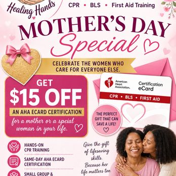 Pretti Ricki Healing Hands - Mothers need love too. Celebrate and enjoy 15 off CPR certification until June 1, 2026. Call 443-960-8151. - CPR Classes Near Me Pretti Ricki Healing Hands - Mothers need love too. Celebrate and enjoy 15 off CPR certification until June 1, 2026. Call 443-960-8151. - CPR Classes Near Me